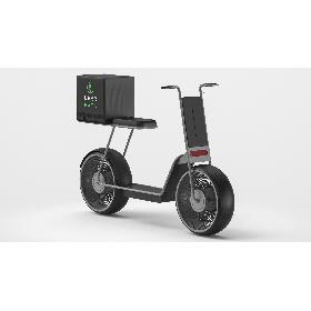 3D Uber Delivery Scooter 3D Model model